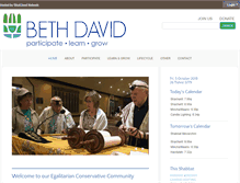 Tablet Screenshot of bethdavid.com